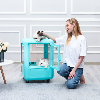 صندوق غرفة تجفيف PET أزرق PTC حمام هواء ثابت درجة حرارة توفير الطاقة